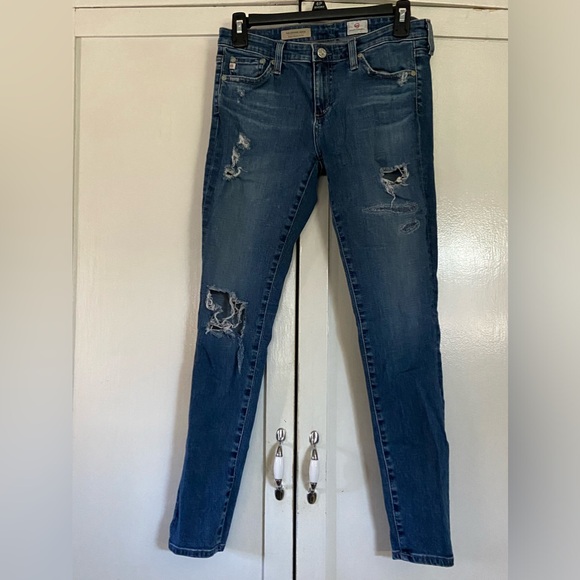 Ag Adriano Goldschmied Denim - AG Adriano Goldschmied Distressed Skinny Jeans